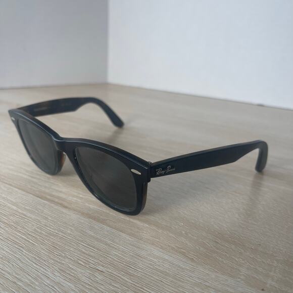 Ray-Ban RB2140 1277/71 Wayfarer Sunglasses Tortoise FRAMES 50-22-150 WIDE ARM - Picture 3 of 9